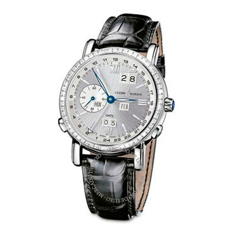 Relógio Mostrador prateado perpétuo GMT 40 mm - Mercado de Luxo - O Maior E-Commerce de Bens, Produtos e Serviços de Luxo do Brasil.