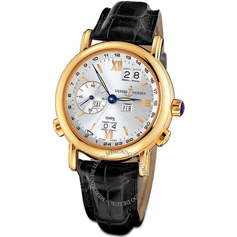 Relógio Mostrador prateado perpétuo GMT 38 mm - Mercado de Luxo - O Maior E-Commerce de Bens, Produtos e Serviços de Luxo do Brasil.