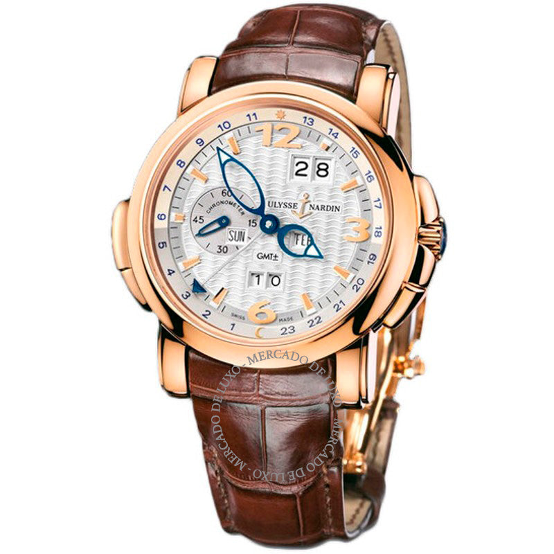 Relógio Mostrador prateado perpétuo GMT 42 mm - Mercado de Luxo - O Maior E-Commerce de Bens, Produtos e Serviços de Luxo do Brasil.