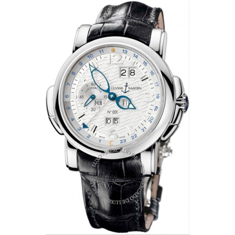 Relógio Mostrador prateado perpétuo GMT 42 mm - Mercado de Luxo - O Maior E-Commerce de Bens, Produtos e Serviços de Luxo do Brasil.