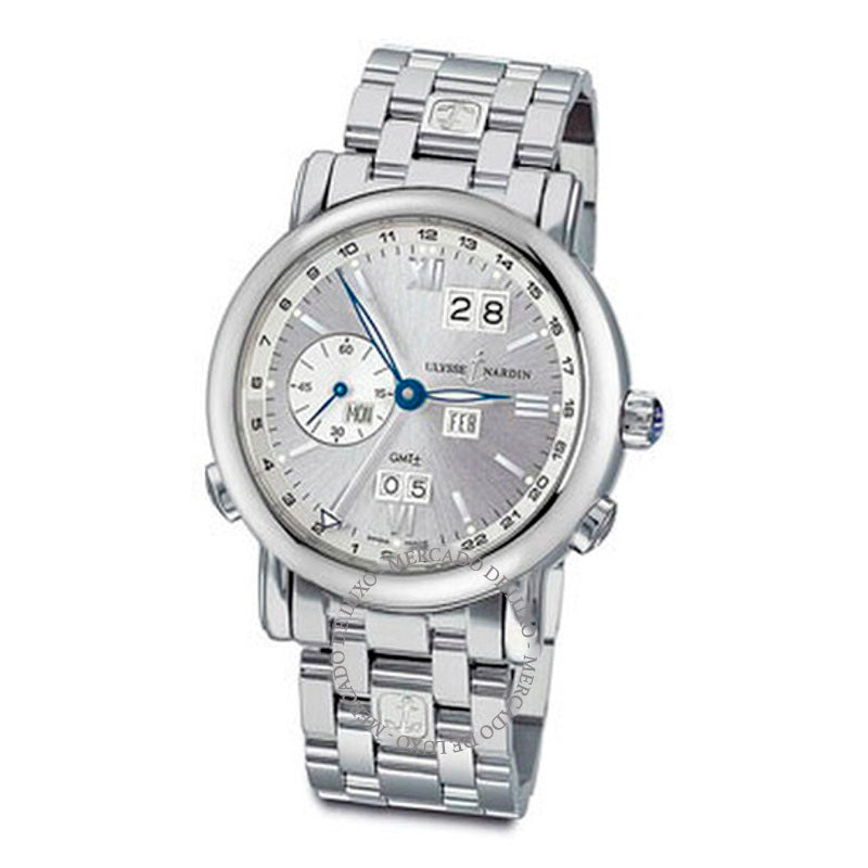 Relógio Mostrador prateado perpétuo GMT 40 mm - Mercado de Luxo - O Maior E-Commerce de Bens, Produtos e Serviços de Luxo do Brasil.