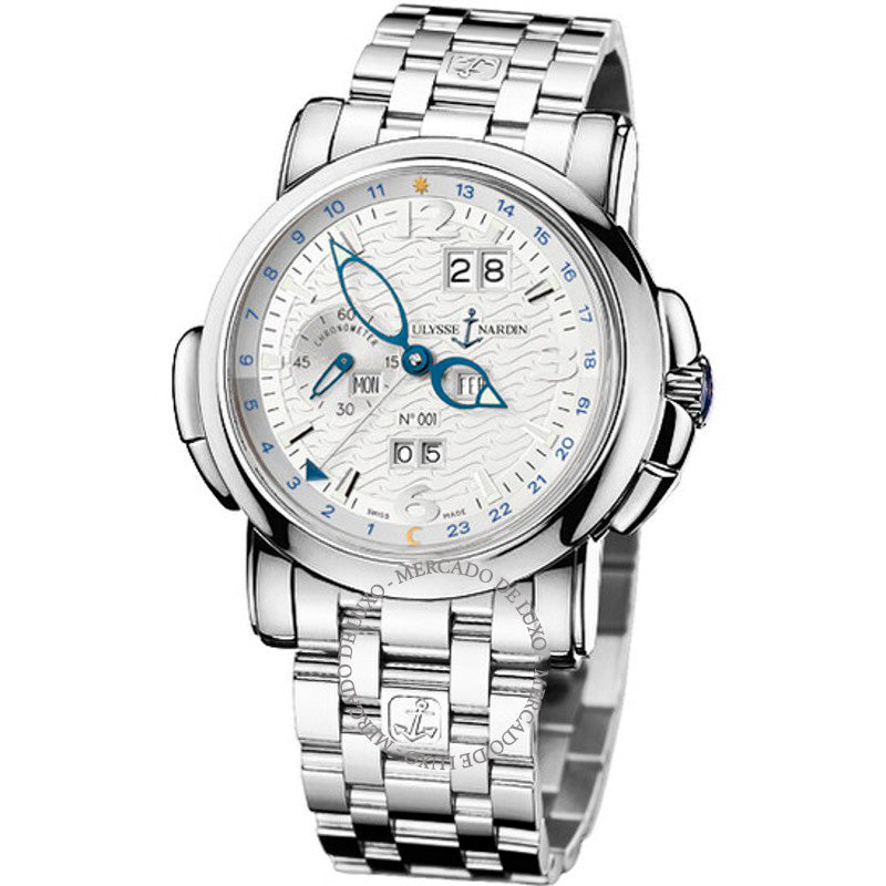Relógio Mostrador prateado perpétuo GMT 42 mm - Mercado de Luxo - O Maior E-Commerce de Bens, Produtos e Serviços de Luxo do Brasil.