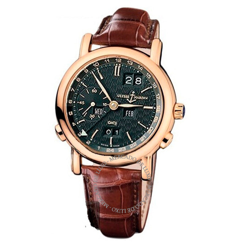 Relógio GMT Perpetual Mostrador Preto 38 mm - Mercado de Luxo - O Maior E-Commerce de Bens, Produtos e Serviços de Luxo do Brasil.