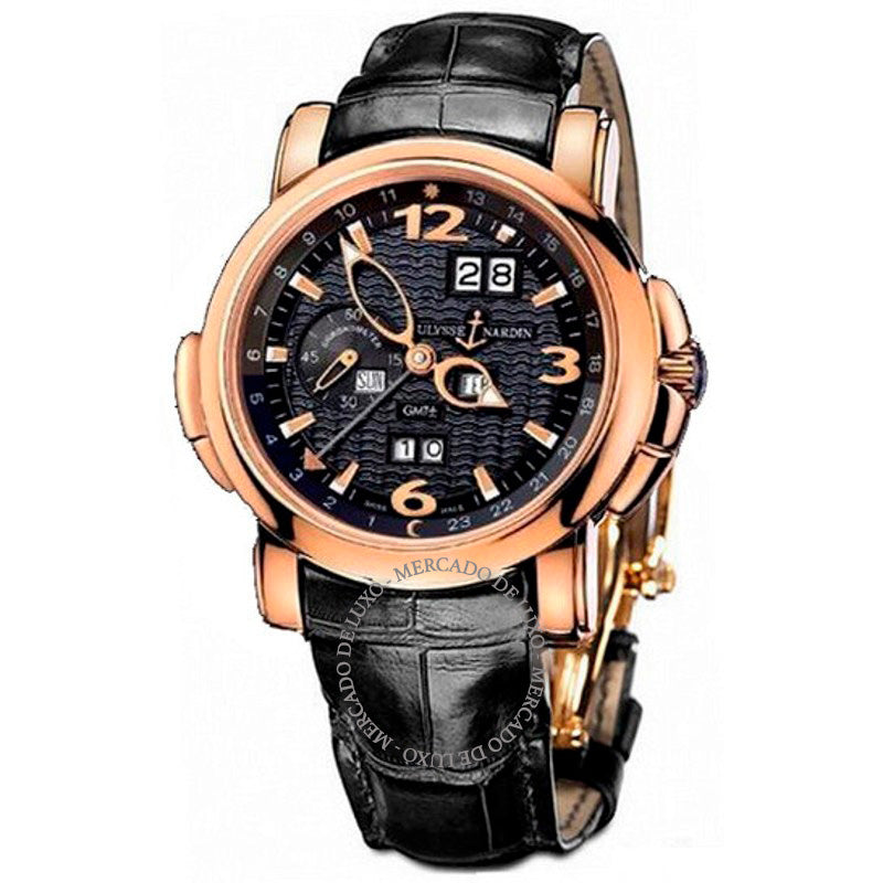 Relógio GMT Perpetual Mostrador Preto 42 mm - Mercado de Luxo - O Maior E-Commerce de Bens, Produtos e Serviços de Luxo do Brasil.