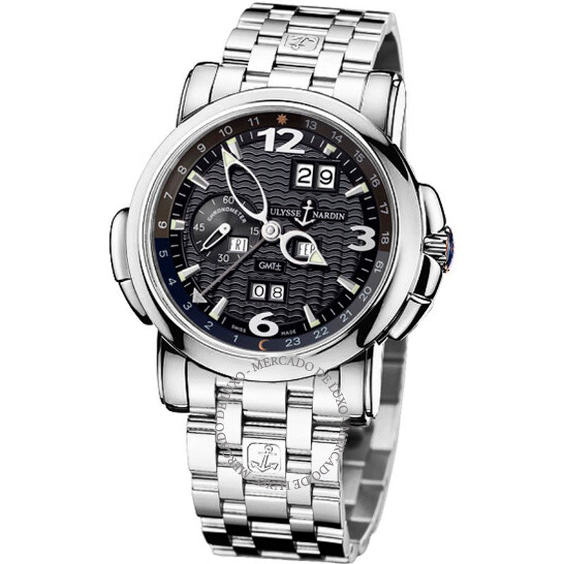 Relógio GMT Perpetual Mostrador Preto 42 mm - Mercado de Luxo - O Maior E-Commerce de Bens, Produtos e Serviços de Luxo do Brasil.