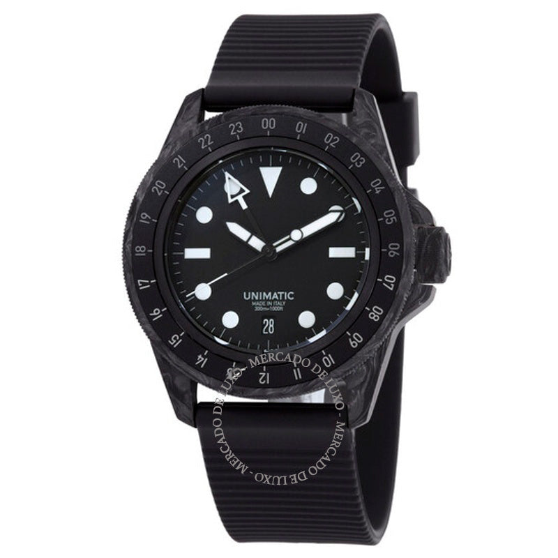 Relógio Hodinkee Limited Modelo Uno U1S-Carbon GMT Automático Mostrador Preto 41 mm - Mercado de Luxo - O Maior E-Commerce de Bens, Produtos e Serviços de Luxo do Brasil.