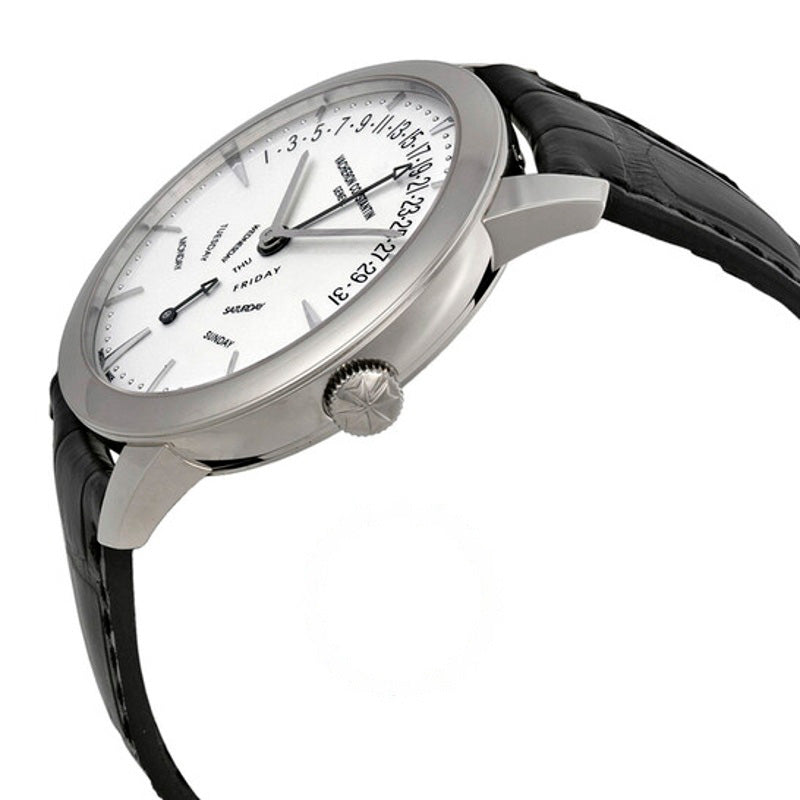 Relógio Patrimony Retrógrado Dia-Data Mostrador Prateado  - Mercado de Luxo - O Maior E-Commerce de Bens, Produtos e Serviços de Luxo do Brasil.