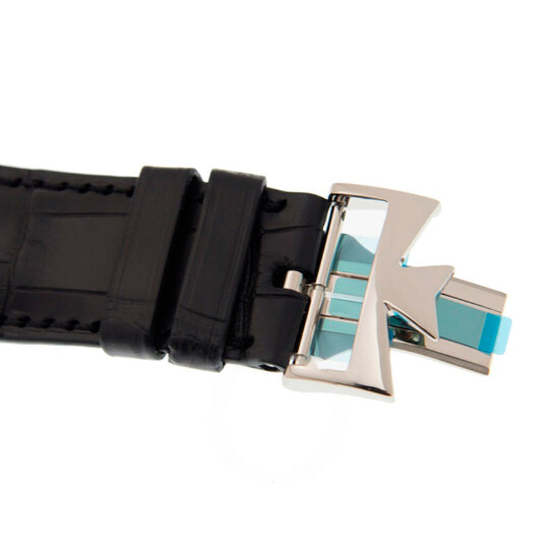 Relógio Harmony Dual Time Couro Preto 49 mm - Mercado de Luxo - O Maior E-Commerce de Bens, Produtos e Serviços de Luxo do Brasil.