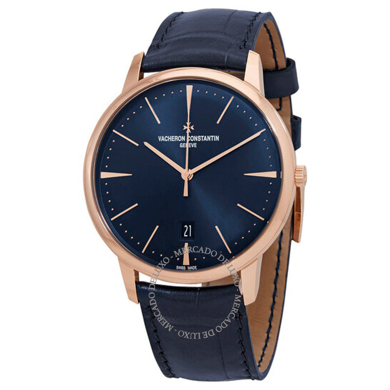 Relógio Patrimony Automático Mostrador Azul 40 mm - Mercado de Luxo - O Maior E-Commerce de Bens, Produtos e Serviços de Luxo do Brasil.
