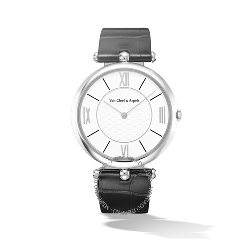 Relógio Van Cleef Pierre Arpels Ouro Branco 18kt 42 mm - Mercado de Luxo - O Maior E-Commerce de Bens, Produtos e Serviços de Luxo do Brasil.
