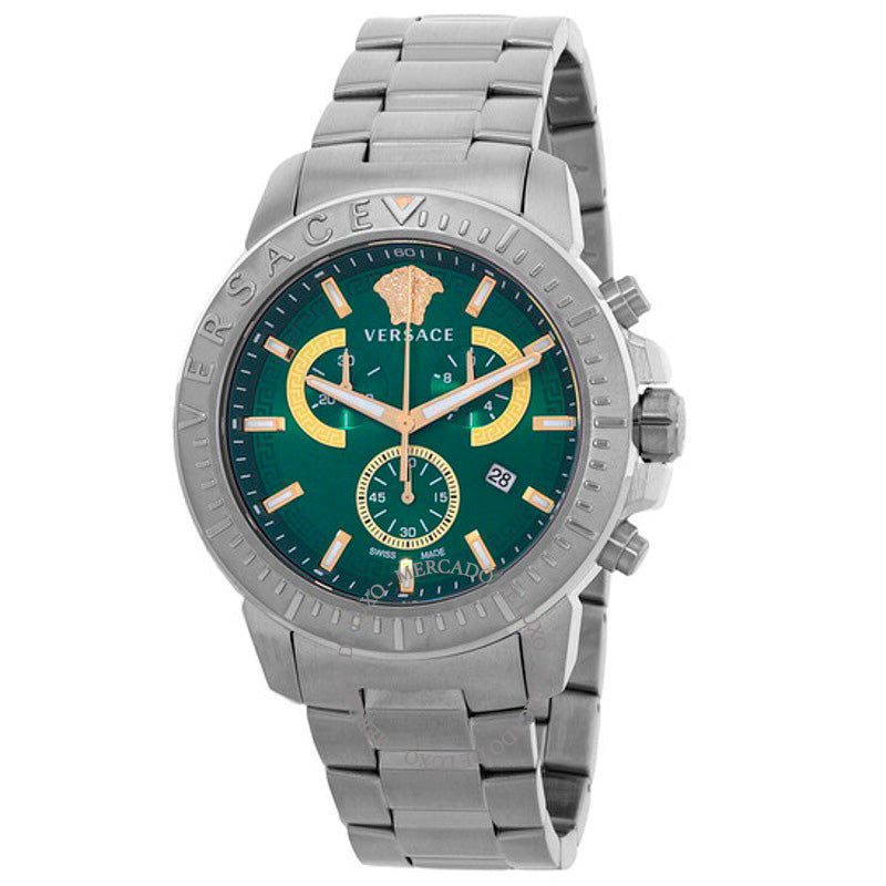 Relógio Novo Chrono Cronógrafo Quartzo Mostrador Verde 45 mm - Mercado de Luxo - O Maior E-Commerce de Bens, Produtos e Serviços de Luxo do Brasil.