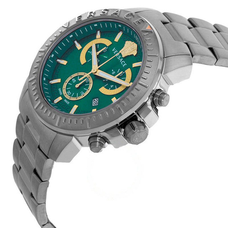 Relógio Novo Chrono Cronógrafo Quartzo Mostrador Verde 45 mm - Mercado de Luxo - O Maior E-Commerce de Bens, Produtos e Serviços de Luxo do Brasil.