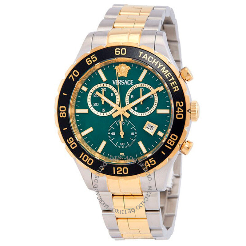 Relógio Cronógrafo Hellenyium Quartzo Mostrador Verde 43 mm - Mercado de Luxo - O Maior E-Commerce de Bens, Produtos e Serviços de Luxo do Brasil.