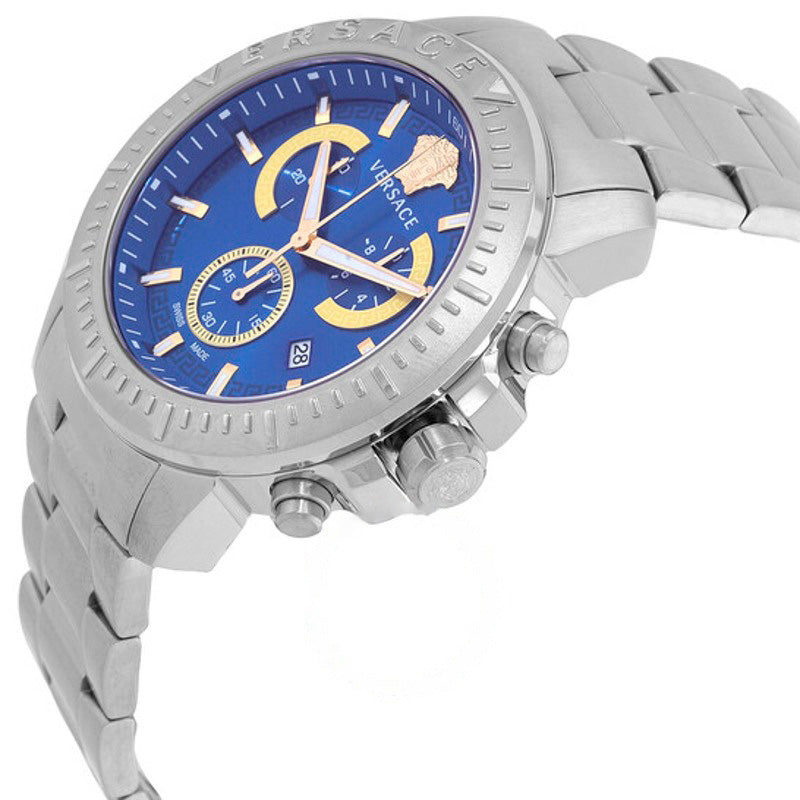 Relógio Novo Chrono Cronógrafo Quartzo Mostrador Azul 45 mm - Mercado de Luxo - O Maior E-Commerce de Bens, Produtos e Serviços de Luxo do Brasil.
