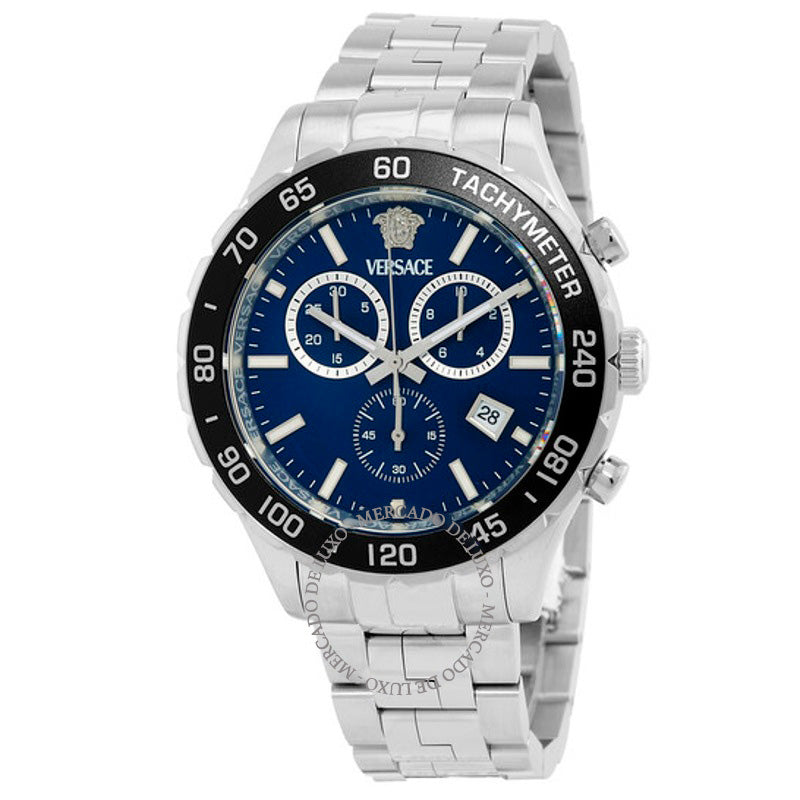 Relógio Cronógrafo Hellenyium Quartzo Mostrador Azul 56 mm - Mercado de Luxo - O Maior E-Commerce de Bens, Produtos e Serviços de Luxo do Brasil.