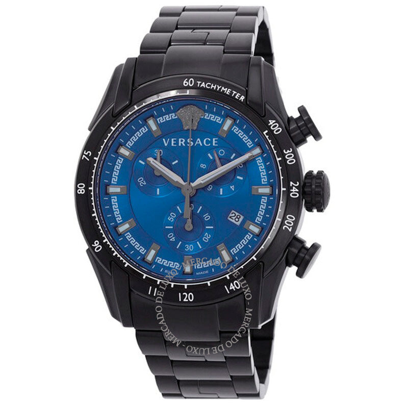 Relógio Cronógrafo V-Ray Quartzo Mostrador Azul 44 mm - Mercado de Luxo - O Maior E-Commerce de Bens, Produtos e Serviços de Luxo do Brasil.