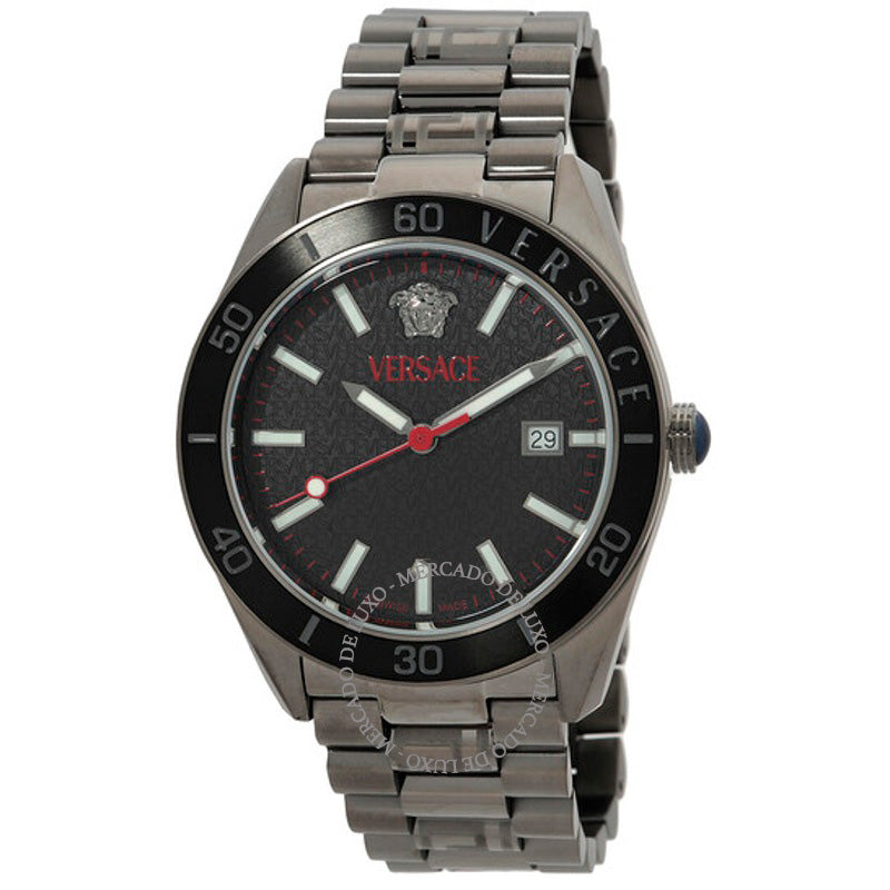Relógio Mostrador guilhoché preto de quartzo V-Dome 42 mm - Mercado de Luxo - O Maior E-Commerce de Bens, Produtos e Serviços de Luxo do Brasil.