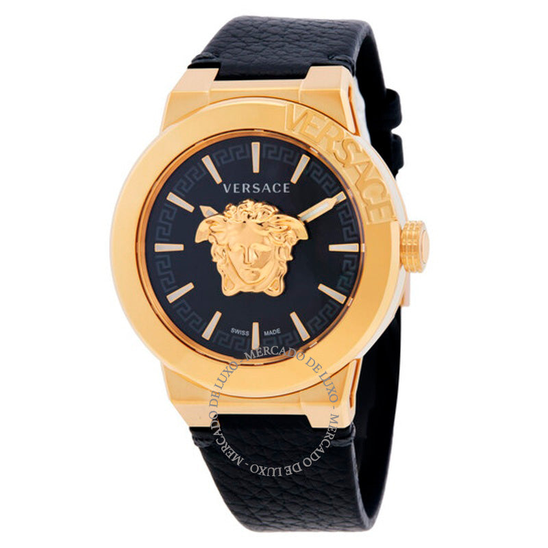 Relógio Medusa Infinite Quartz Mostrador Preto 43 mm - Mercado de Luxo - O Maior E-Commerce de Bens, Produtos e Serviços de Luxo do Brasil.