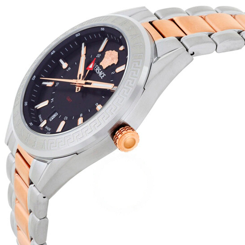 Relógio V-Code GMT Quartzo Mostrador Preto 42 mm - Mercado de Luxo - O Maior E-Commerce de Bens, Produtos e Serviços de Luxo do Brasil.