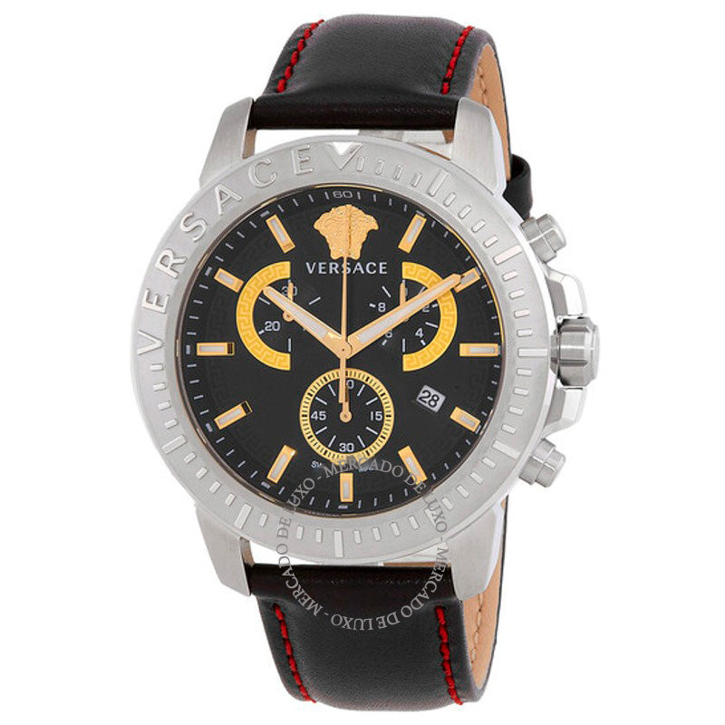Relógio Novo Chrono Quartz Mostrador Preto 45 mm - Mercado de Luxo - O Maior E-Commerce de Bens, Produtos e Serviços de Luxo do Brasil.
