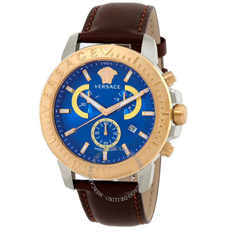 Relógio Cronógrafo Quartzo Mostrador Azul 45 mm - Mercado de Luxo - O Maior E-Commerce de Bens, Produtos e Serviços de Luxo do Brasil.