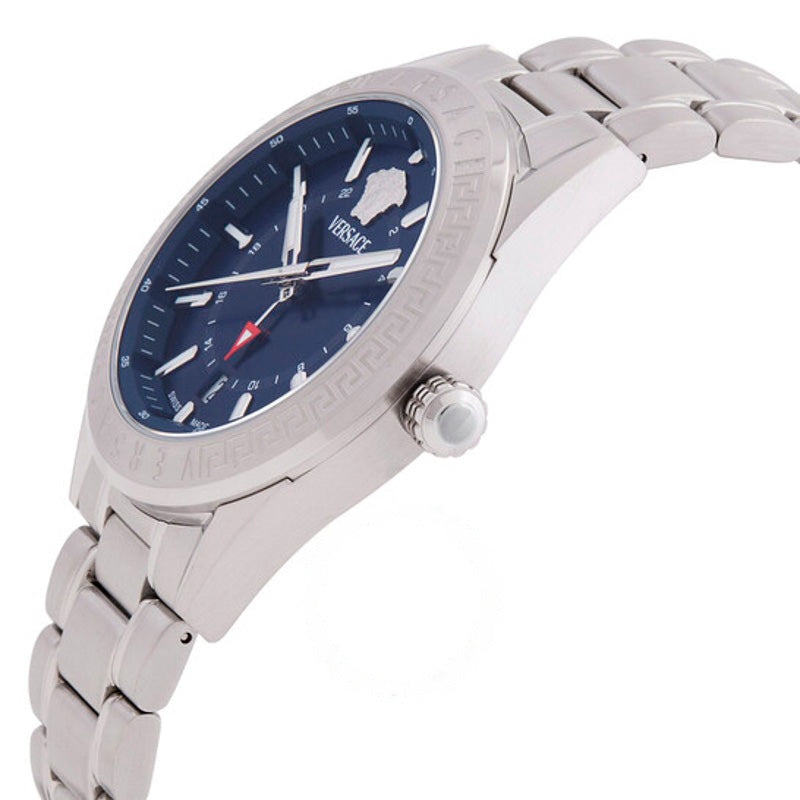 Relógio V-Code GMT Quartzo Mostrador Azul 42 mm - Mercado de Luxo - O Maior E-Commerce de Bens, Produtos e Serviços de Luxo do Brasil.