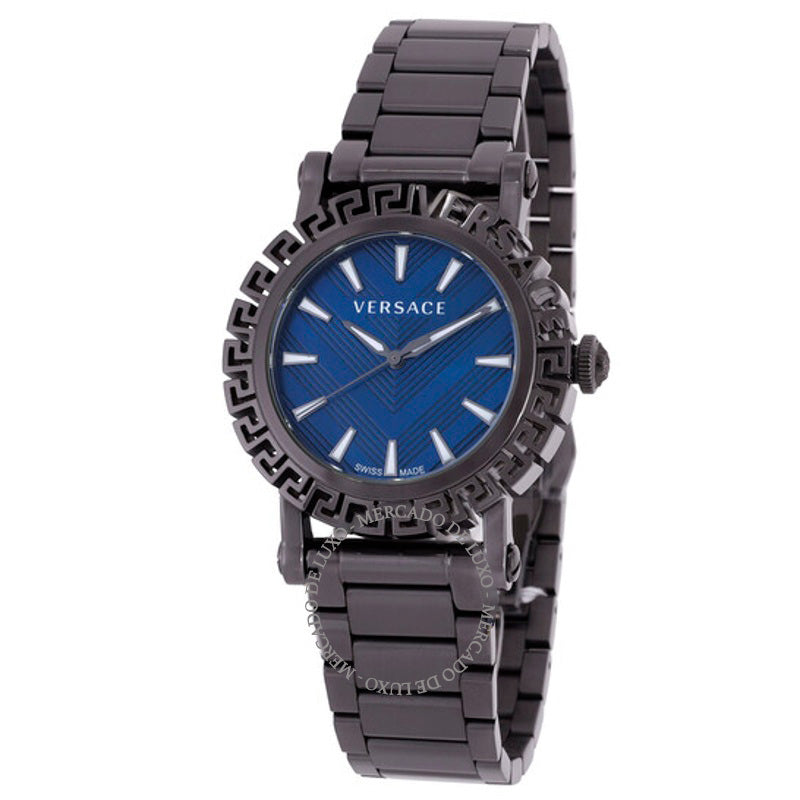 Relógio Greca Glam Quartzo Mostrador Azul 40 mm - Mercado de Luxo - O Maior E-Commerce de Bens, Produtos e Serviços de Luxo do Brasil.