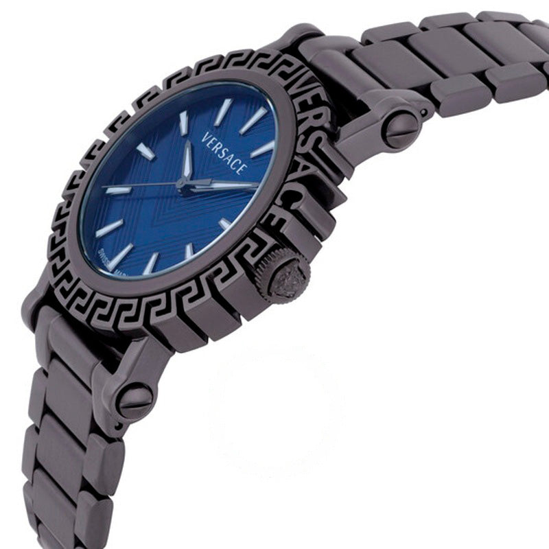 Relógio Greca Glam Quartzo Mostrador Azul 40 mm - Mercado de Luxo - O Maior E-Commerce de Bens, Produtos e Serviços de Luxo do Brasil.