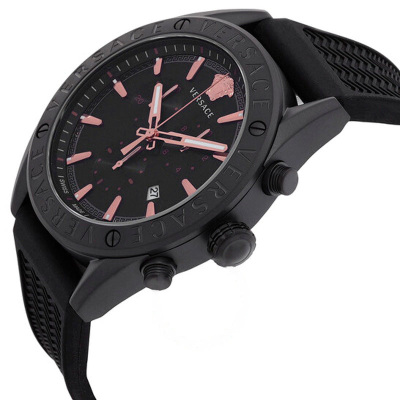 Relógio V-Chrono Quartzo Mostrador Preto 44 mm - Mercado de Luxo - O Maior E-Commerce de Bens, Produtos e Serviços de Luxo do Brasil.
