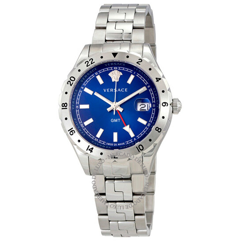 Relógio Hellenyium GMT Mostrador Azul 42 mm - Mercado de Luxo - O Maior E-Commerce de Bens, Produtos e Serviços de Luxo do Brasil.