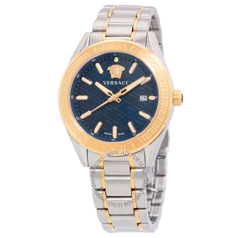 Relógio Mostrador azul de quartzo V-Code 42 mm - Mercado de Luxo - O Maior E-Commerce de Bens, Produtos e Serviços de Luxo do Brasil.