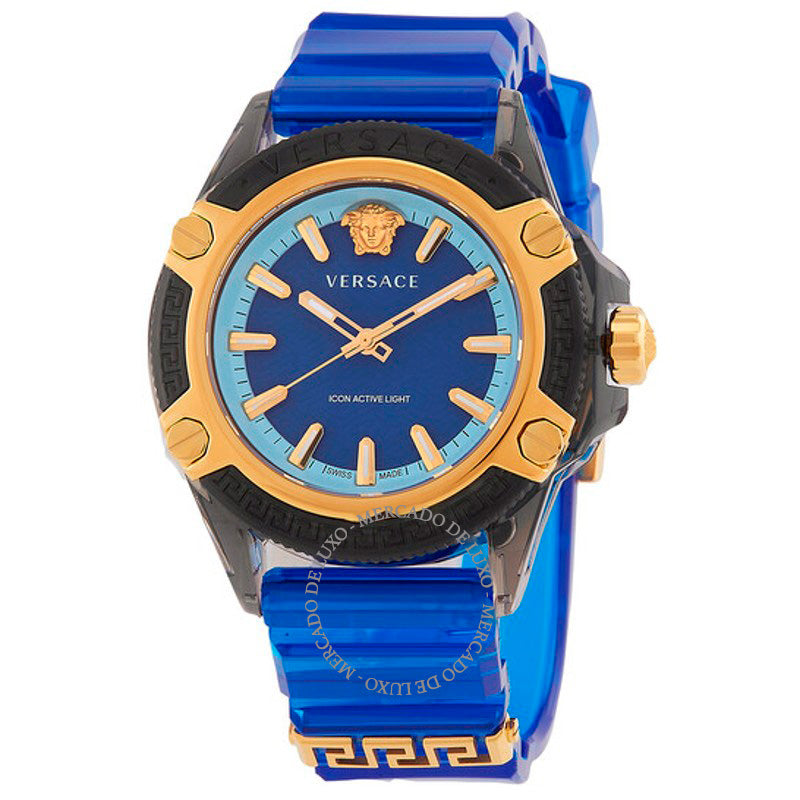 Relógio Ícone Quartzo Mostrador Azul 42 mm - Mercado de Luxo - O Maior E-Commerce de Bens, Produtos e Serviços de Luxo do Brasil.