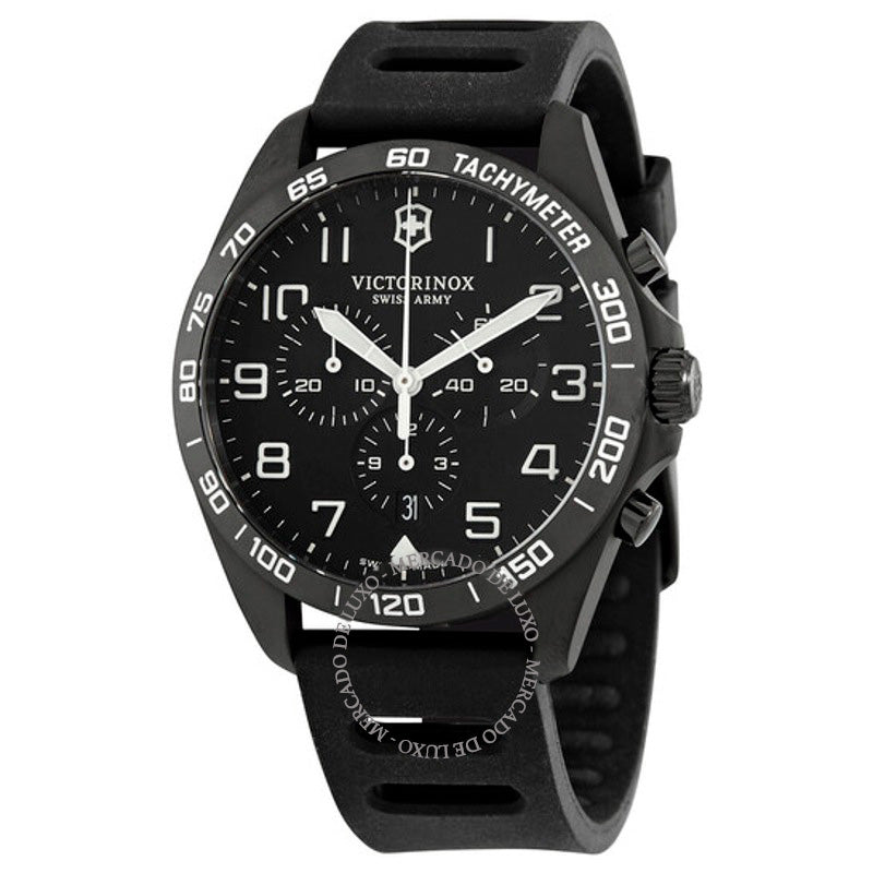 Relógio Cronógrafo FieldForce Sport Quartzo Mostrador Preto  - Mercado de Luxo - O Maior E-Commerce de Bens, Produtos e Serviços de Luxo do Brasil.