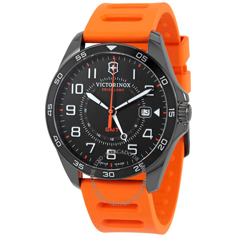 Relógio FieldForce Sport GMT Quartzo Mostrador Preto 42 mm - Mercado de Luxo - O Maior E-Commerce de Bens, Produtos e Serviços de Luxo do Brasil.