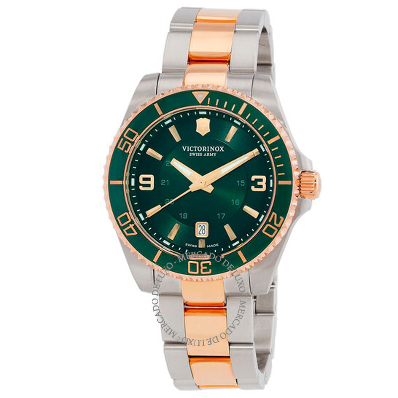 Relógio Maverick Grande Mostrador Verde Quartzo 43 mm - Mercado de Luxo - O Maior E-Commerce de Bens, Produtos e Serviços de Luxo do Brasil.