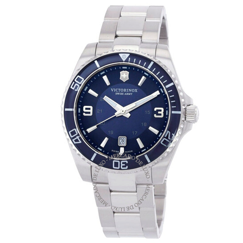 Relógio Maverick Quartzo Mostrador Azul 43 mm - Mercado de Luxo - O Maior E-Commerce de Bens, Produtos e Serviços de Luxo do Brasil.