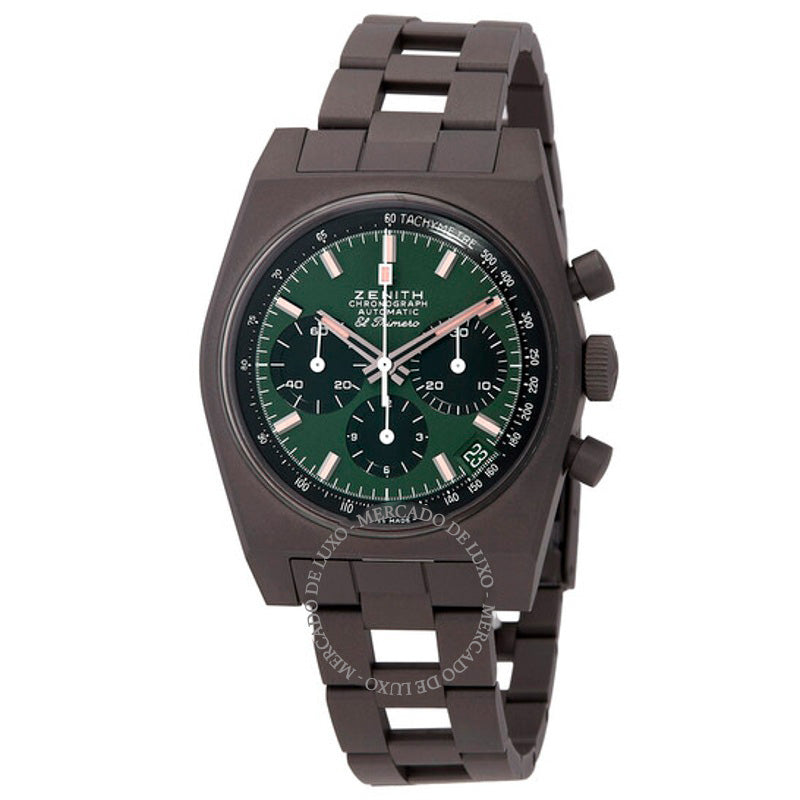 Relógio Chronomaster Revival Safari Cronógrafo Automático Mostrador Verde 37 mm - Mercado de Luxo - O Maior E-Commerce de Bens, Produtos e Serviços de Luxo do Brasil.
