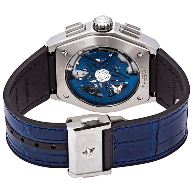 Relógio Defy El Primero 21 Cronógrafo Automático Azul Mostrador Esquelético 44 mm - Mercado de Luxo - O Maior E-Commerce de Bens, Produtos e Serviços de Luxo do Brasil.