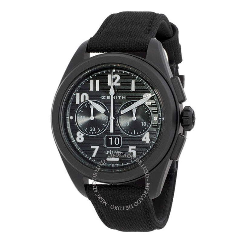 Relógio Cronógrafo Flyback Big Date Automático Mostrador de Cerâmica Preta 42 mm - Mercado de Luxo - O Maior E-Commerce de Bens, Produtos e Serviços de Luxo do Brasil.