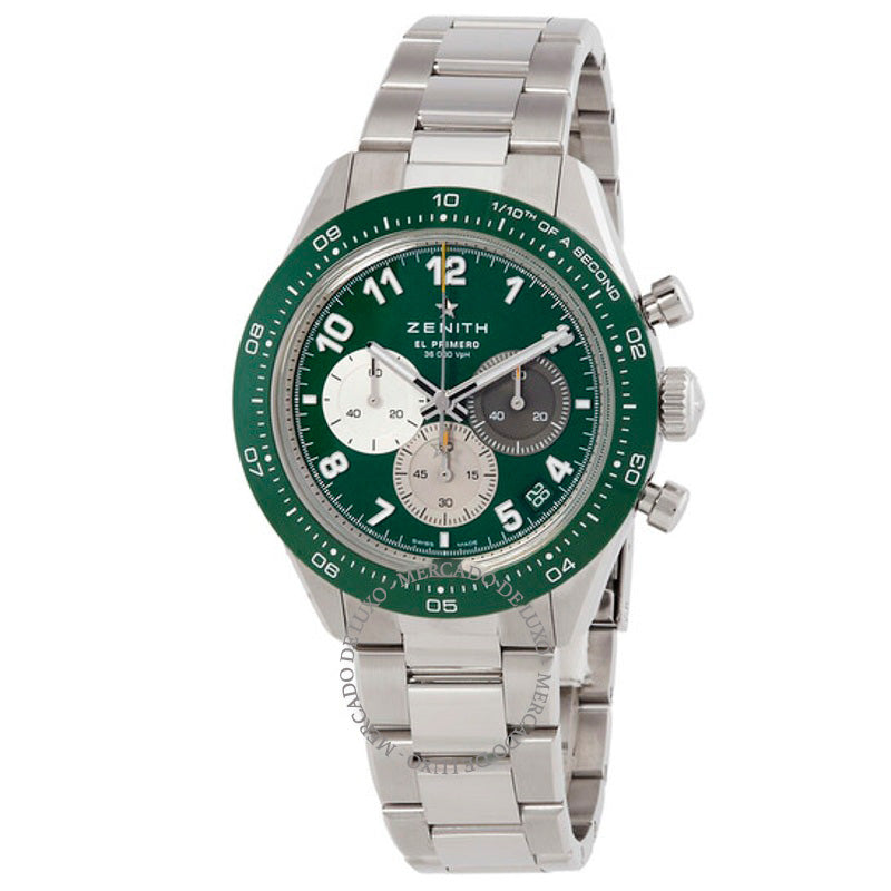 Relógio Chronomaster Aaron Rodgers Edition Automático Mostrador Verde 41 mm - Mercado de Luxo - O Maior E-Commerce de Bens, Produtos e Serviços de Luxo do Brasil.