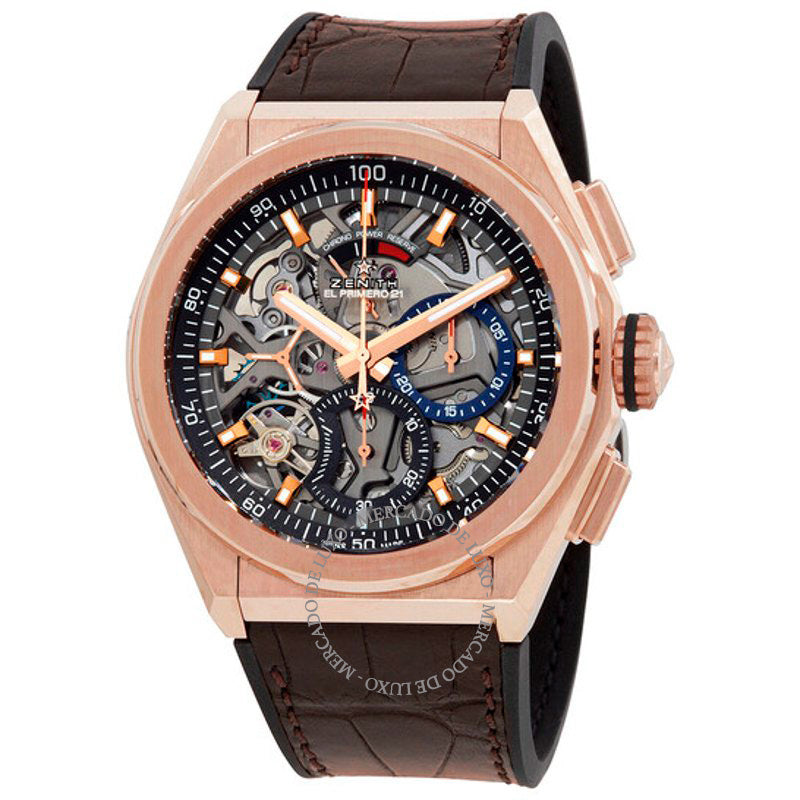 Relógio Defy El Primero 21 Cronógrafo Automático Mostrador Esquelético 44 mm - Mercado de Luxo - O Maior E-Commerce de Bens, Produtos e Serviços de Luxo do Brasil.
