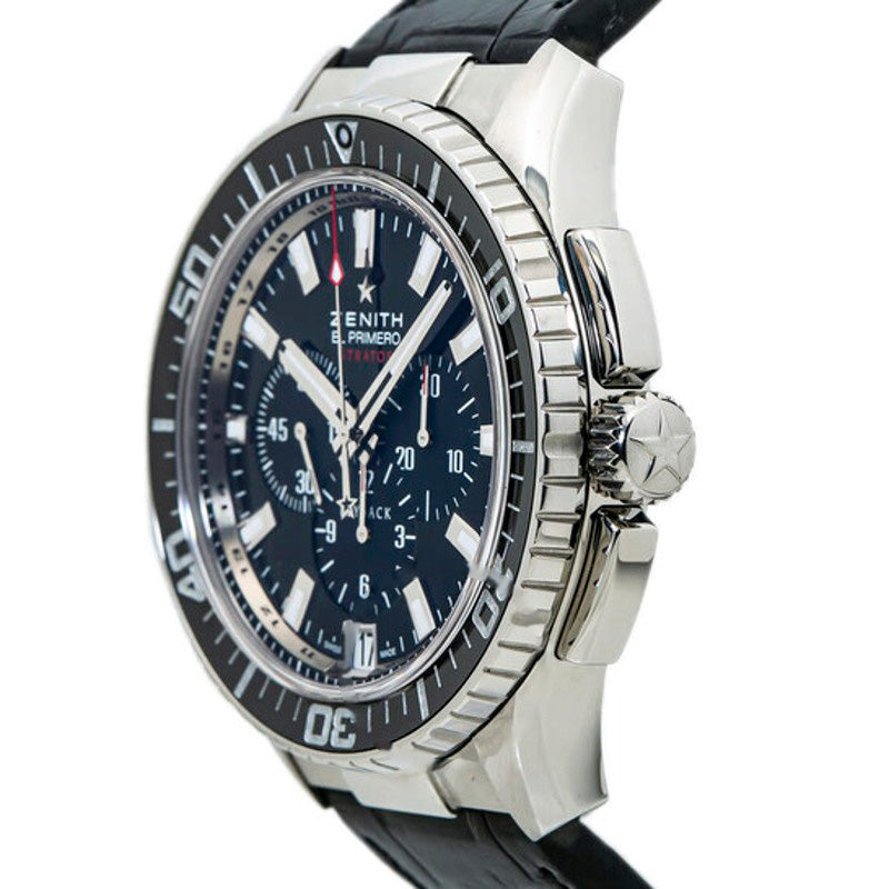 Relógio El Primero Stratos Cronógrafo Automático Mostrador Preto 45 mm - Mercado de Luxo - O Maior E-Commerce de Bens, Produtos e Serviços de Luxo do Brasil.