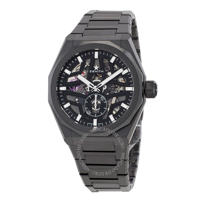 Relógio Defy Skyline Skeleton Automático Mostrador Cerâmico Preto 41 mm - Mercado de Luxo - O Maior E-Commerce de Bens, Produtos e Serviços de Luxo do Brasil.