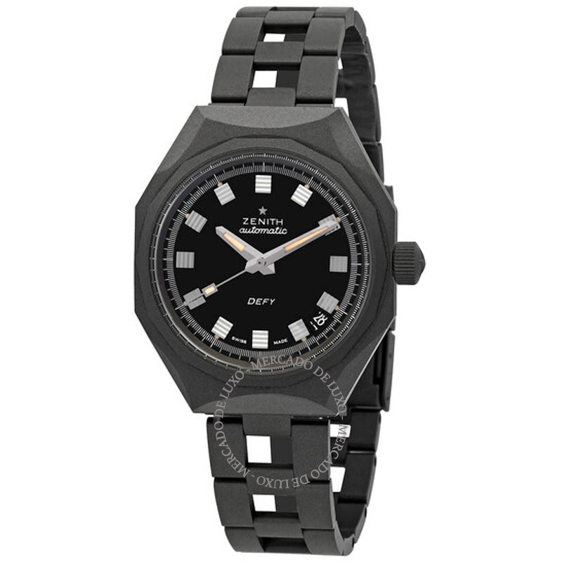 Relógio Defy Revival Shadow Automático Mostrador Preto 37 mm - Mercado de Luxo - O Maior E-Commerce de Bens, Produtos e Serviços de Luxo do Brasil.