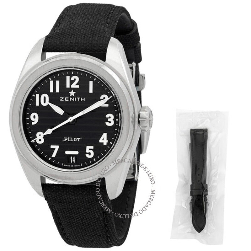 Relógio Pilot Automático Mostrador Preto 40 mm - Mercado de Luxo - O Maior E-Commerce de Bens, Produtos e Serviços de Luxo do Brasil.