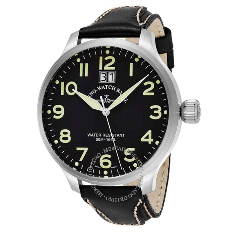Relógio Sos Quartz Black Dial 55 mm - Mercado de Luxo - O Maior E-Commerce de Bens, Produtos e Serviços de Luxo do Brasil.