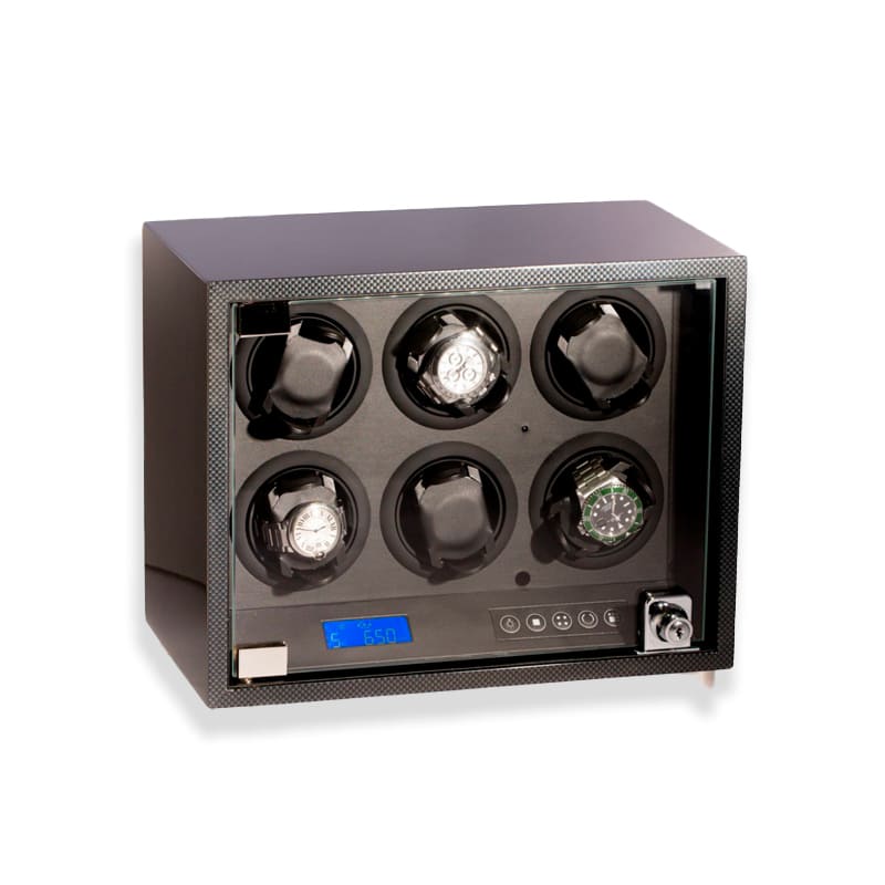 Caixas e Winders Carbon Fiber-Design 6 pç Winder - Mercado de Luxo - O Maior E-Commerce de Bens, Produtos e Serviços de Luxo do Brasil.