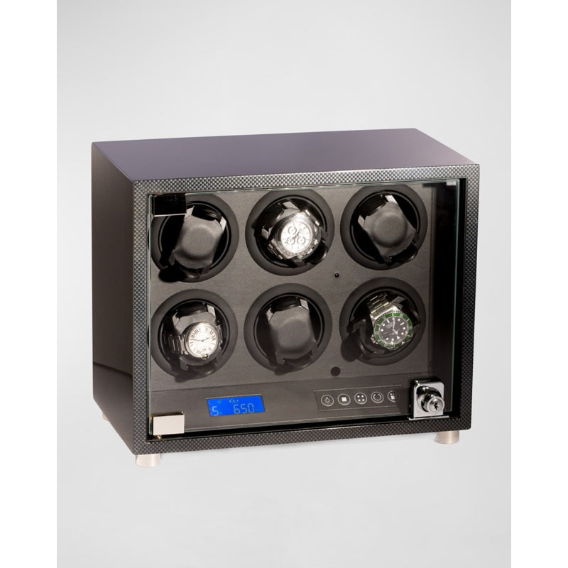 Caixas e Winders Carbon Fiber-Design 6 pç Winder - Mercado de Luxo - O Maior E-Commerce de Bens, Produtos e Serviços de Luxo do Brasil.