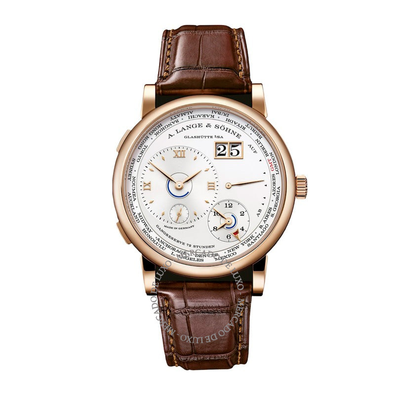 Relógio Lange 1 Fuso Horário em Ouro Rosé 419 mm - Mercado de Luxo - O Maior E-Commerce de Bens, Produtos e Serviços de Luxo do Brasil.