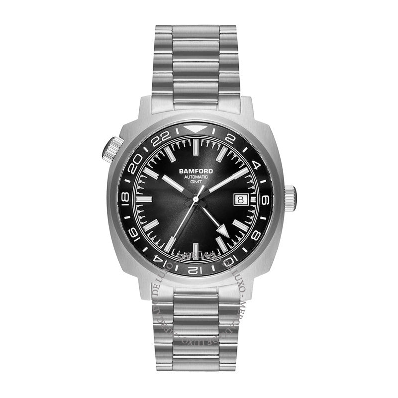 Relógio GMT Black Tie em Aço Inoxidável 40 mm - Mercado de Luxo - O Maior E-Commerce de Bens, Produtos e Serviços de Luxo do Brasil.